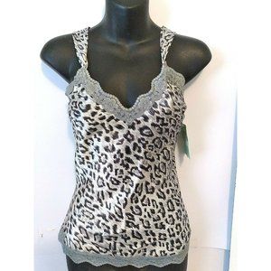 NWT Vertigo Top SIlk Paris Animal Paris Camisole S